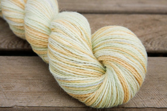 Fresh - Handpainted Angora Alpaca Wool Yarn 100 grams - Sock Fingering Hand Dyed