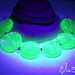 illumine - Handmade Lampwork Glass Beads uranium glass- SRA