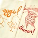 Eggs and Bacon Breakfast Tea Dish Towel set for the kitchen