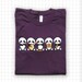 SALE Band o' Pandas American Apparel Eggplant T-shirt