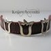 Tulip Leather and Sterling Silver Bracelet