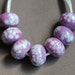 Elizabeth Creations PURPLE HAZE artisan handmade lampwork beads SRA