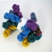 assorted 10-pack of hand dyed MCN sock yarn minis