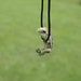 Tiny Frog Necklace - needle felted
