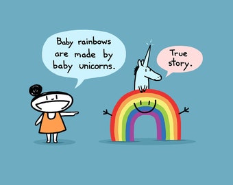 Baby Rainbow Art Print