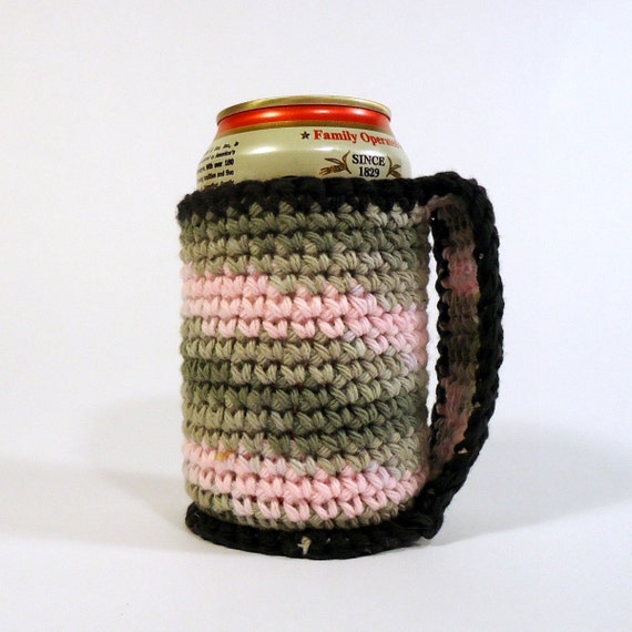 Beer Coozie Can Koozie Crochet Coozie with a Handle