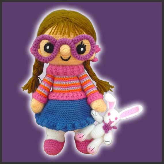 Amigurumi Pattern Crochet Chloe Doll and Bunny DIY Digital