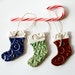 Clay Stocking Ornaments - Set of Three