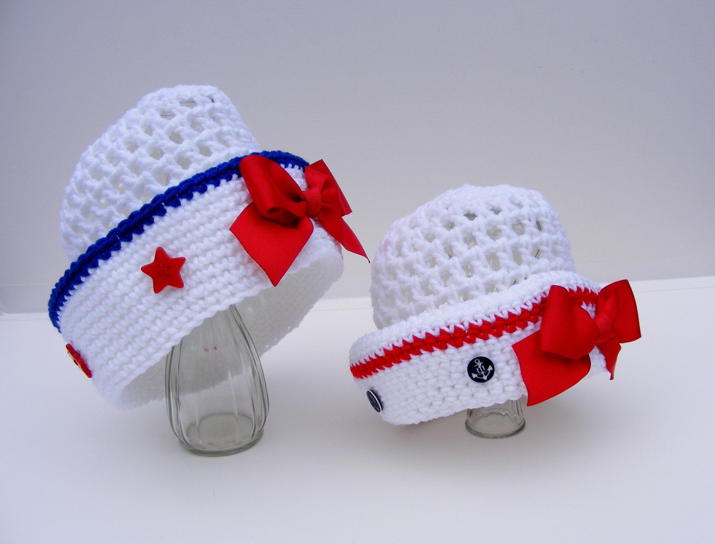 Crochet Sailor Hat Crochet Hat Patterns Easy by PatternsByKrissy