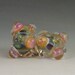Bumpy pair 21, 2 boro/borosilicate beads, Kristan Child, Redside Designs