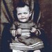 vintage photo Hidden Mother Baby Tinted tintype