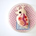 Giant Daphnia Brooch (pink A)