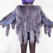 rare 70s bluish gray vintage 15 tail fox fur gilet vest