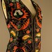 1970s embroidered vest Vintage ethnic vest 70s festival top Colorful bright sleeveless top 36 bust size medium