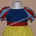 Inspired by Snow White Costume Peasant Dress size 3 by Girliebows