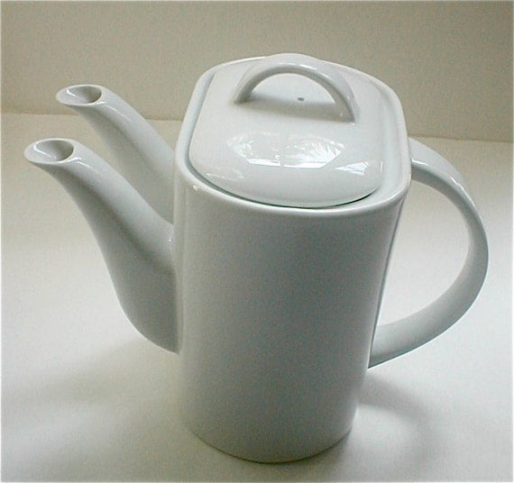 Bizarre Double Spout Teapot Vintage 80s Taste Setter by