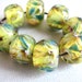 Borosilicate Beads Ectoplasm Green and Teal