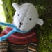 Pogo - Cleo, small wool bear, sustainable toy