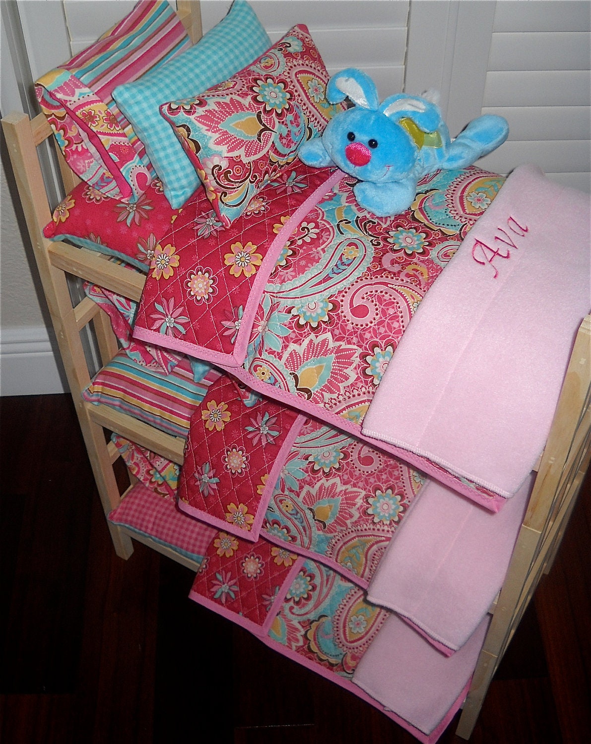 pink doll bunk bed