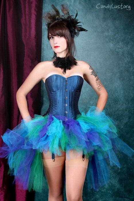 Pixie Ruffle Skirt Indian Peacock Turquoise main image 1