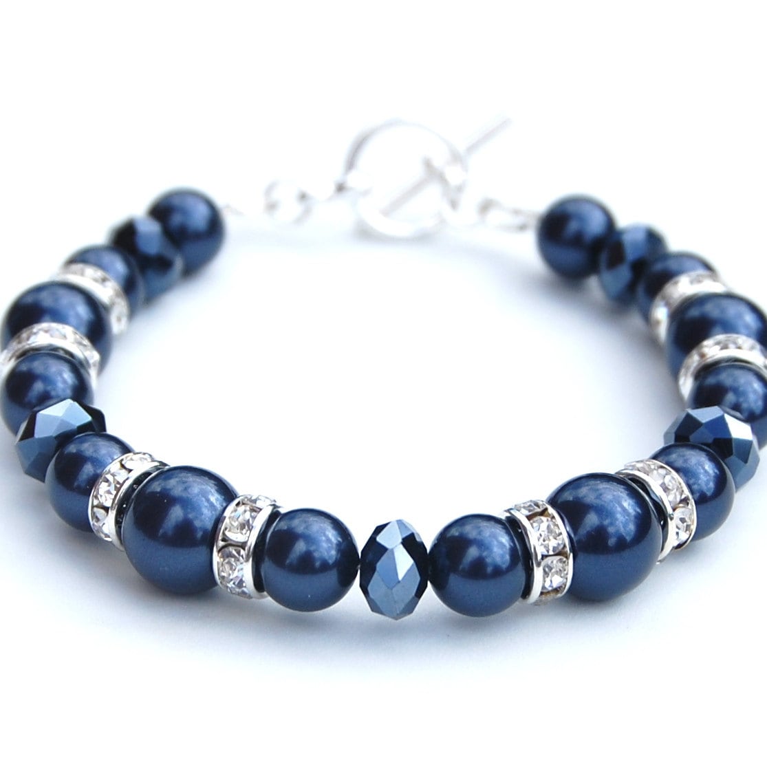 Navy Bridesmaid Bracelet Navy Bridesmaid Midnight Blue