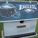 Philadelphia Eagles License Plate Football Birdhouse White Fully Functional