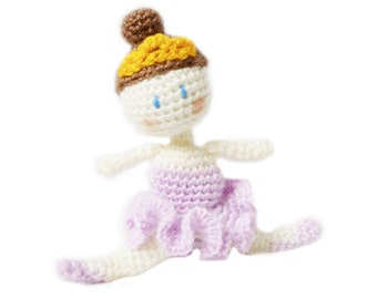 Amigurumi Doll Pattern - Ballerina Crochet Pattern - Fairy