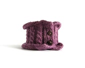 Scarflette Hand Knitted in Orchid Wool