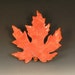Handbuilt Ceramic Maple Leaf Tray