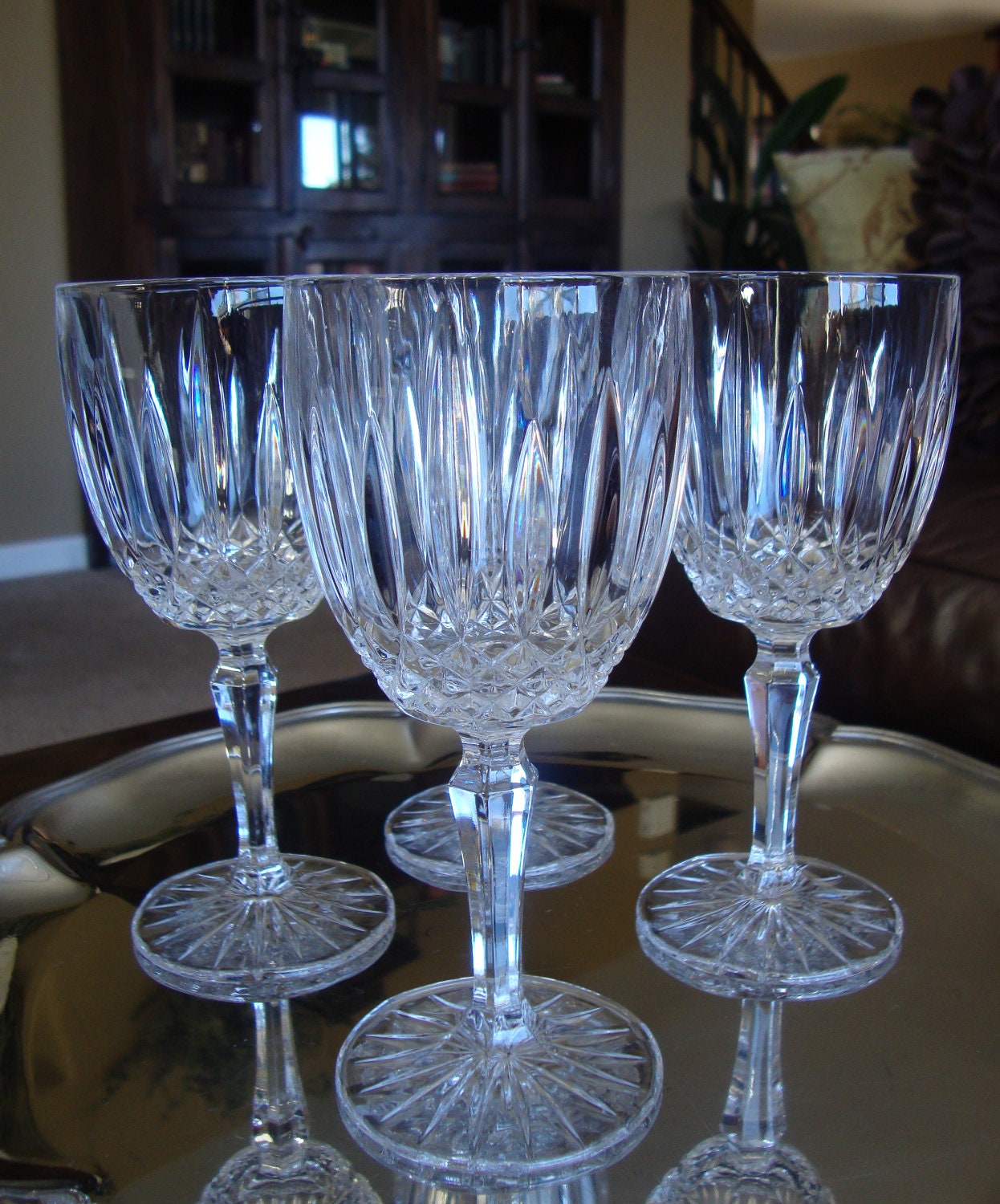 crystal wine glasses