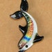 Dolphin Glass Pendant ... "Created by Tom Heath"