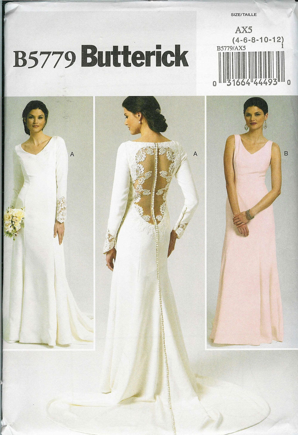 dress download patterns vogue free WEDDING Pattern  5779 BUTTERICK PatternsNew2U B Sewing by