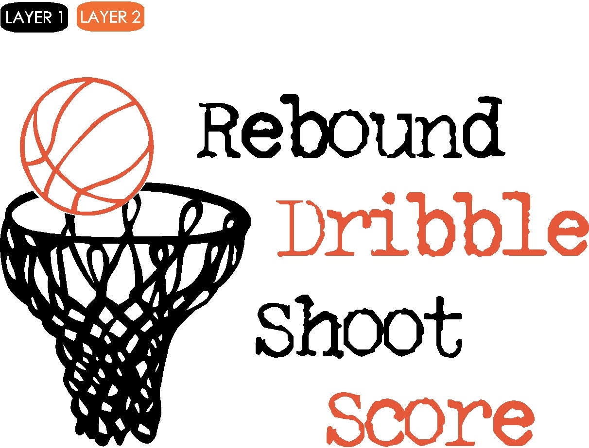 Basketball Hoop Vinyl Wall Decal BSK535