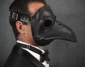 Plague Doctor mask in Black "Krankheit"