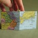 SALE Japan / China Recycled Map Star Book or Card by PrairiePeasant