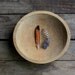 vintage munising wooden dough bowl