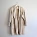 80s escada cardigan // white sand wool cahsmere blend // vintage 1980s long cardigan