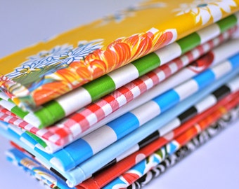 checkbook covers (2) RETIRED PRINTS // Two Oilcloth Checkbook Covers - many colors