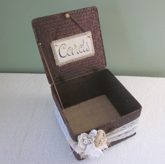 Rustic Wedding Card Holder Large