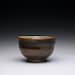 ceramic tea bowl - matcha chawan with iron red and green celadon glazes