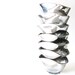 Vintage Silver Ombre Glass Wave Bowl Set - 7 Piece Set