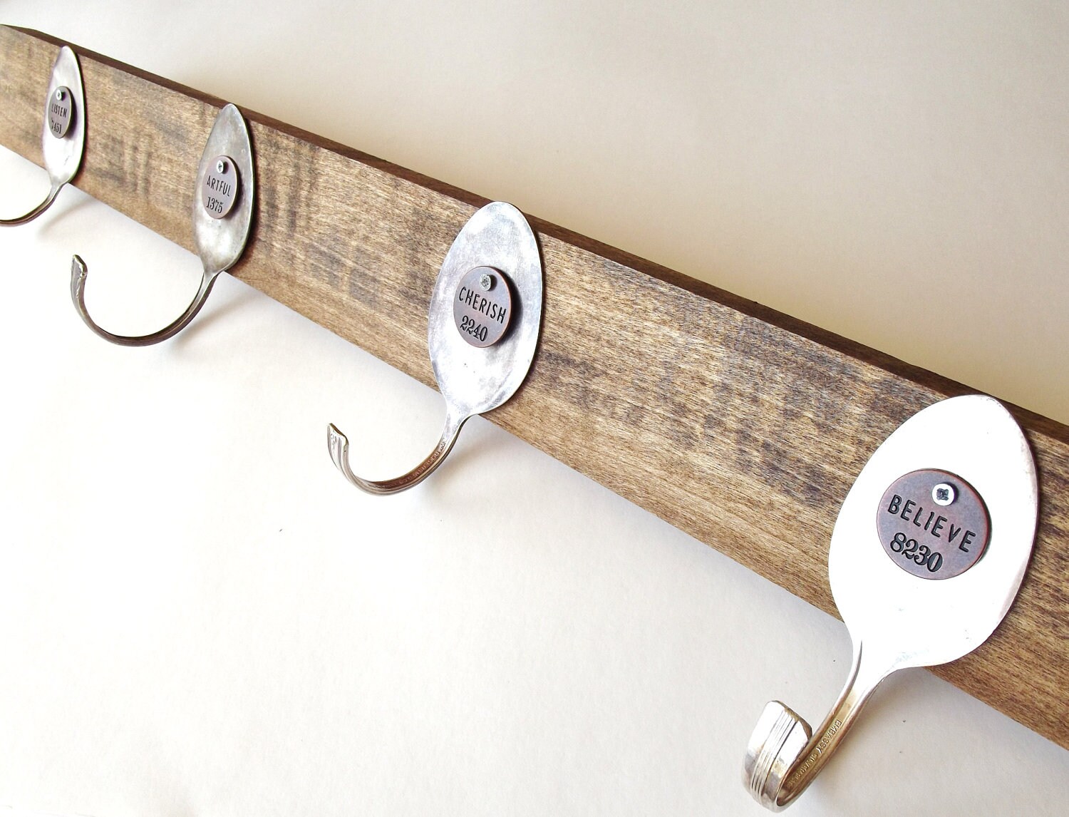 Wall Mount Silverware Spoon Rack Wall Hanger Wall by SpoonerZ