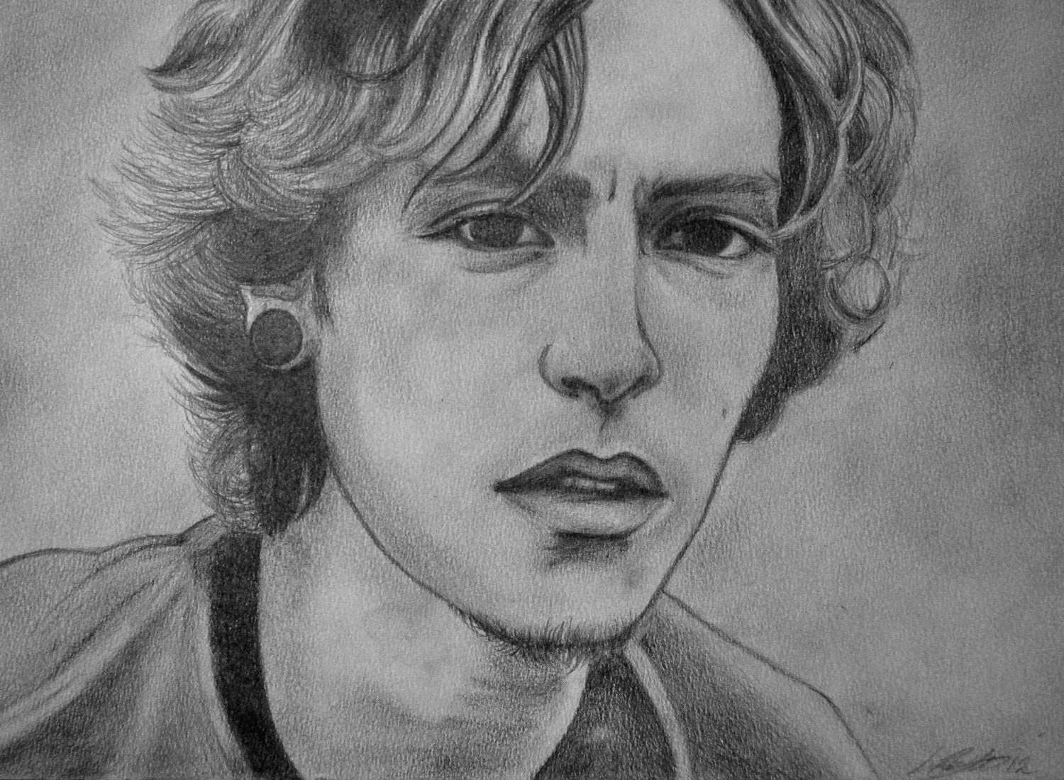 SALE Brandon Boyd ORIGINAL pencil artwork A4