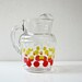 Glass Pitcher with Polkadots - Vintage Charm