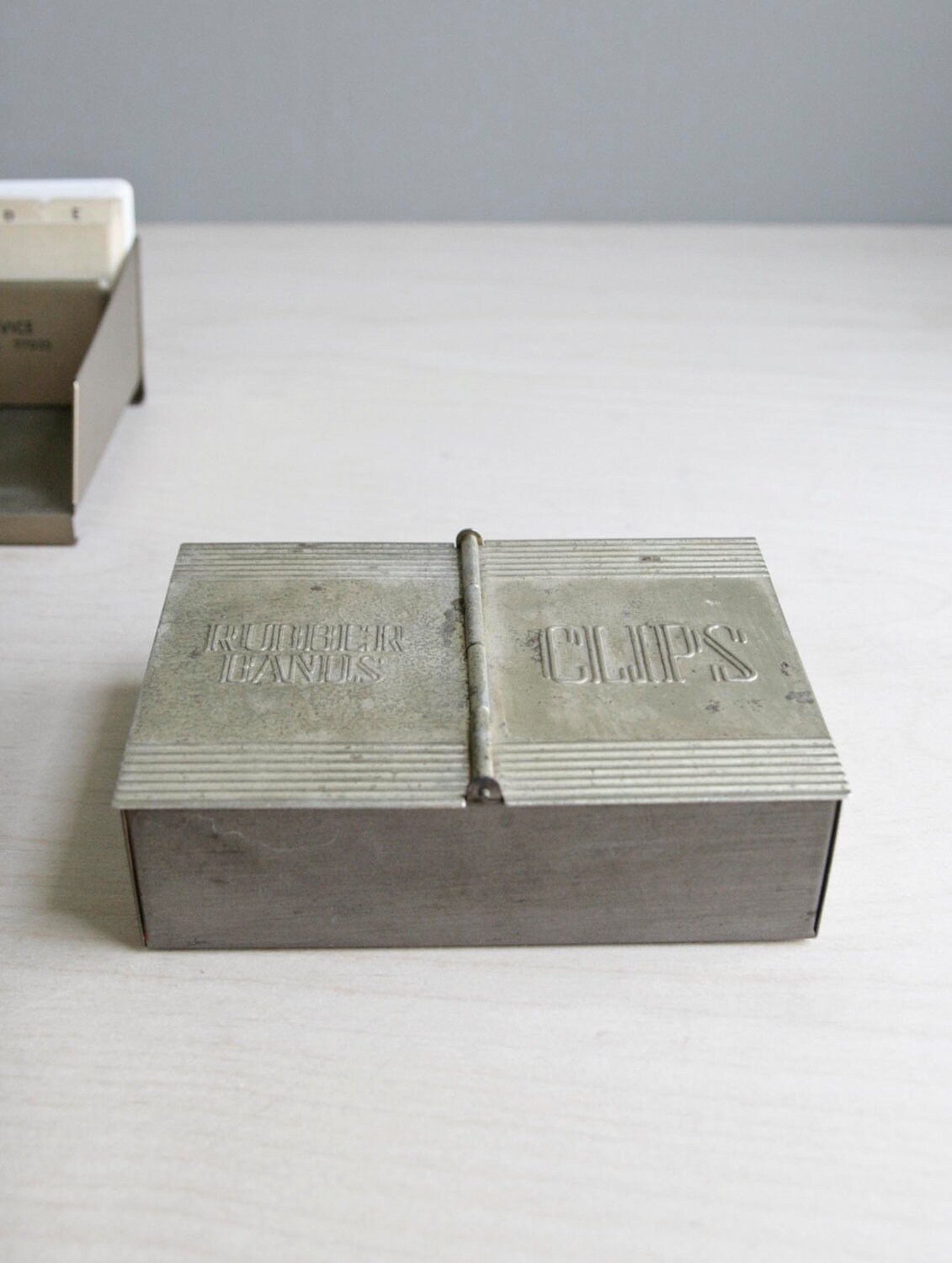 vintage brass desk set