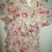 Scarf Boa PINK Tea Roses Ruffles Layered Trendy Fashion Neckwear Wedding