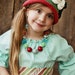 M2M Corinna Couture Wynter Mint & Holly Berry Dresses Chunky Necklace for Girls