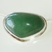 Simple, solid, elegant, aventurine and sterling silver pendant