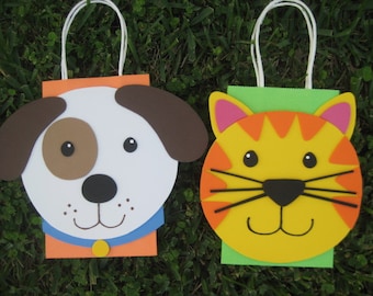 Dog and Cat Birthday Party Favor Bag