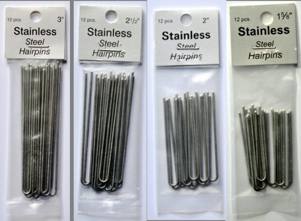 Amish Steel Heavy Duty Hair Pins Snagless 4 by MennoniteMaidens